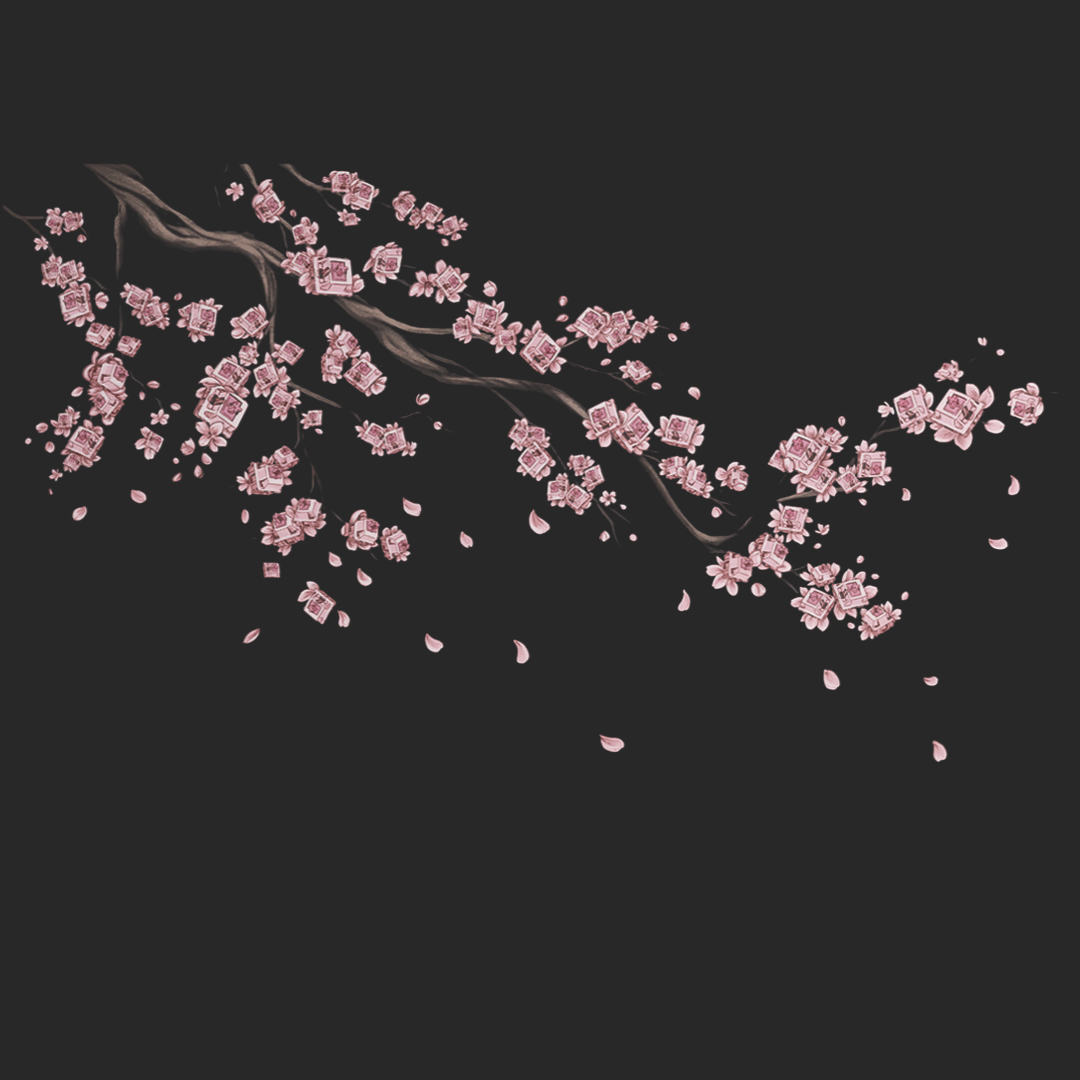 LED Mouse Pad: Cherry Blossoms