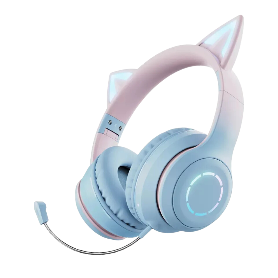 Gradient Cat Ears Headset