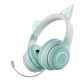 Gradient Cat Ears Headset – Cute RGB Wireless Gaming Headset with Mic